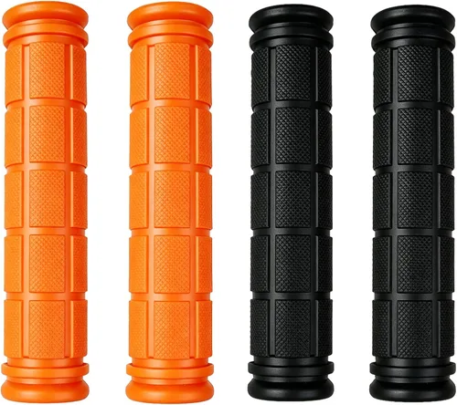 Vista 8 de 2 pares de puños/mangos para manillar de bicicleta con empuñaduras de hongo para bicicletas BMX/de carretera/de montaña