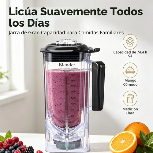 Vista 5 de Vaso de repuesto para licuadora, se adapta a CRANDDI K90 K95, Wantjoin/Senlee/Oliboni K90