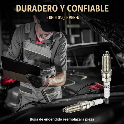 Vista 7 de Bujía Iridium Platinum XP5682 4 Pack para Honda Civic