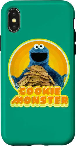 Vista 4 de Funda termoadhesiva para iPhone 14 Sesame Street Cookie Monster
