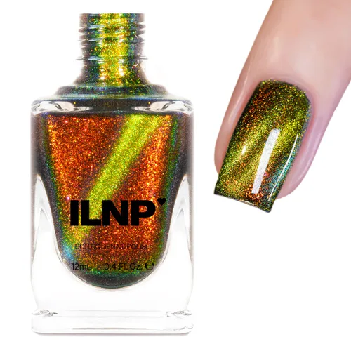 Vista 14 de ILNP Dark Matter - Esmalte de uñas magnético negro a rojo Materia Oscura