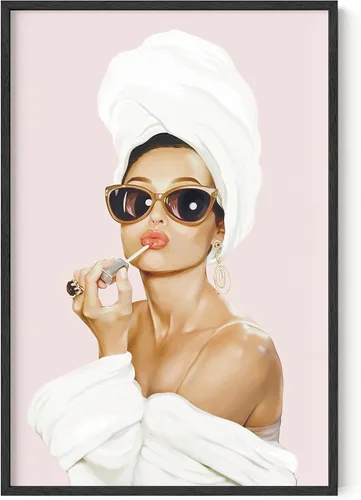 Vista 11 de HAUS AND HUES Audrey Hepburn - Arte de pared de moda, póster retro de Hollywood, decoración femenina (sin marco, 11 x 14)
