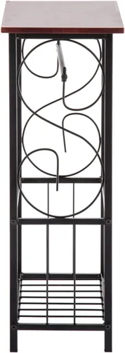 Vista 5 de Mesa auxiliar, mesa auxiliar para sofá y cama, mesa auxiliar multifuncional para interiores, mesa auxiliar de noche, mesita de noche para espacios