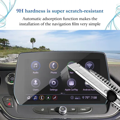 Vista 2 de SKTU Protector de pantalla Chevy Blazer 2024 2025 para Blazer 2023-2025 2LT/3LT/RS/Premier 10.2 pulgadas Pantalla 2024 2025 Chevy Blazer Accesorios