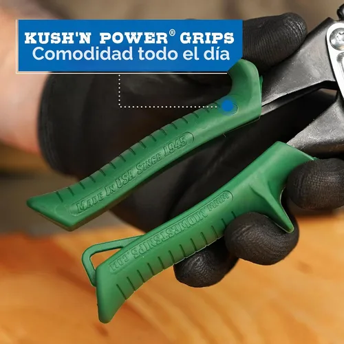 Vista 3 de MIDWEST Aviation Snip Set – Tijeras de corte de hojalata compensadas con corte izquierdo y derecho, fabricadas en EE. UU. - MWT-6510C Combo