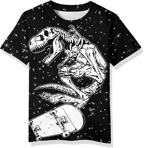 Vista 15 de Neemanndy Camisetas de manga corta con estampado 3D para adolescentes y niñas de 6 a 16 años Diseño 1