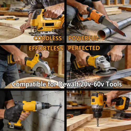 Vista 8 de 9000mAh 2-Pack Replacement for Dewalt 20v/60v Flexvolt Battery Compatible with Dewalt 60V Battery DCB609 DCB606 DCB612 Cordless Tools