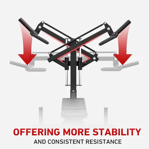 Vista 7 de GMWD Chest Press Machine, Bench Press Machine with Independent Converging Arms, Adjustable Flat Incline Bench for Chest, AB Workouts, Shoulder Home