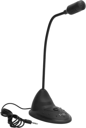 Vista 9 de EBTOOLS Micrófono de computadora de escritorio, micrófono capacitivo de cuello de ganso ajustable de 360°, interfaz redonda de 0.138 in, adecuado
