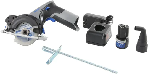Vista 7 de Dremel Blueprint - Sierra circular compacta sin escobillas de 12 V con guía láser integrada, batería de iones de litio y cargador (CS12V-S1)