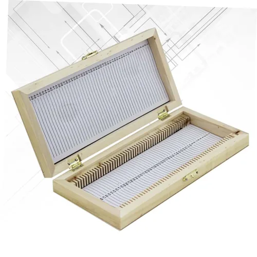 Vista 5 de GLEAVI Caja de muestras de diapositivas Caso Cajas Organizadoras Diapositivas de vidrio negro Accesorios y accesorios Diapositivas de diapositivas