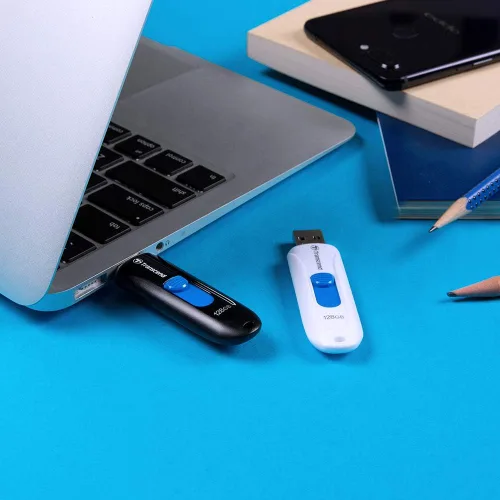 Vista 6 de Transcend Unidad Flash USB de 16GB, para PC/Mac/Laptop/Windows/Computadora, Escritorio/TV/Audio de Coche, Memoria Stick USB3.2 Gen1, Unidades Pulgar