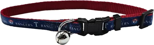 Vista 4 de Pets First MLB CAT Collar Atlanta Braves Satin Cat Collar de equipo de béisbol para perros y gatos. Un collar de gato brillante y colorido