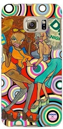 Vista 36 de MSOJ1C-ABWH-151-M827 Cute Dancers, Circle and Yellow Back Design by Artwork/for Xperia J1 Compact D5788/MVNO Smartphone (SIM Free Device)