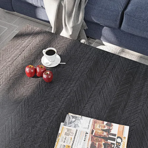Vista 8 de Livelynine Papel adhesivo de grano de madera de carbón para encimeras de escritorio, impermeable, autoadhesivo, papel tapiz de mesa de cocina