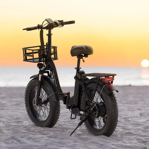 Vista 2 de Heybike Ranger 2.0 Foldable Electric Bike for Adults, 20"×4 Fat Tire Ebike with 1400W Peak Motor, 28 MPH Max Speed, 600Wh Removable Battery, Up to