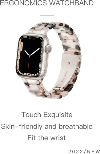 Vista 7 de YGTIECS Starlight - Correas para Apple Watch para mujer de 1.929 in 1.811 in 1.772 in 1.732 in 1.654 in 1.614 in 1.575 in 1.496 in, súper ligeras