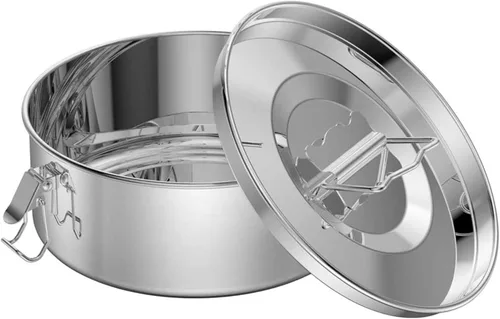 Vista 2 de Molde Flanera de acero inoxidable de 63 onzas, molde de flan con tapa, máquina de flan para olla instantánea de 6 cuartos de galón, apto