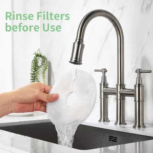 Vista 6 de Paquete de 6 filtros de repuesto para fuente de agua para gatos, para dispensador de agua de flores de 3 L, filtro automático para fuente