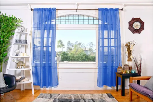 Vista 60 de All American Collection - cortinas Doli transparentes, 2 unidades Blanco