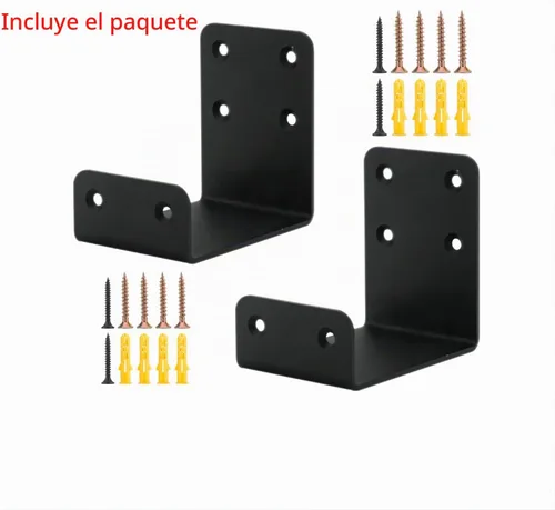 Vista 4 de Soportes de repisa resistentes, soporte flotante para chimenea, soporte de repisa estilo viga en forma de U (2 paquetes). (4 x 4 x 3)