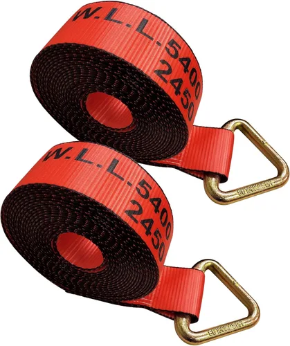 Vista 33 de Mega Cargo Control 1 paquete de correas de cabrestante de anillo en D de 3 pulgadas x 30 pies, amarres negros resistentes para control de carga