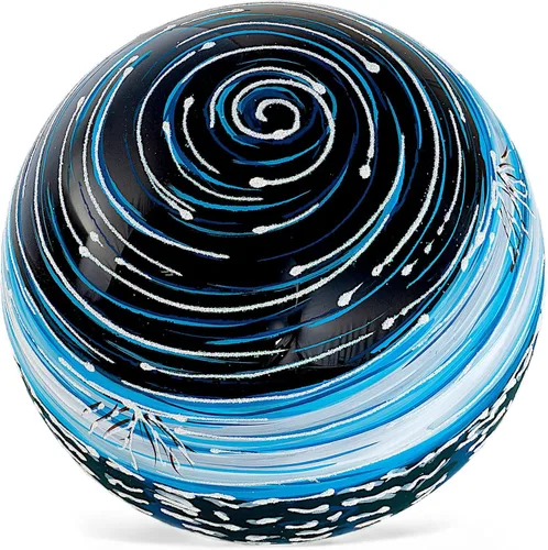 Vista 5 de Adorno de bola de Navidad de vidrio pintado a mano de 4.7 pulgadas (4.7 in) bola colgante, adornos para árbol de Navidad para decoración de Navidad