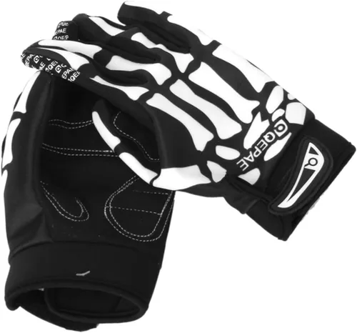 Vista 8 de PACKOVE 2 pares de guantes para entrenamiento de ciclismo, guantes de motocicleta, guantes de gimnasio, guantes de calavera, guantes de bicicleta