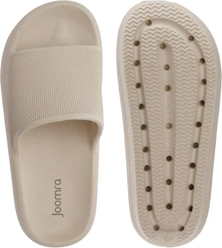 Vista 6 de Joomra - Sandalias acolchadas tipo pantuflas para mujeres y hombres, antideslizantes, de secado rápido, sandalias para baño, con suela gruesa