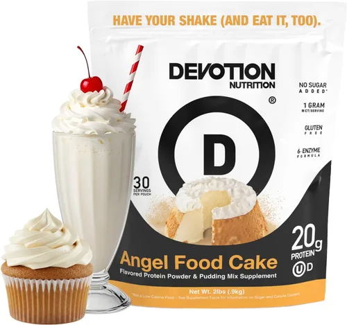 Vista 15 de Devotion Nutrition Brownie - Proteína en polvo para batidos, hornear, brownies, postres, 0.71 oz de aislado de suero y mezcla de caseína, sin azúcar