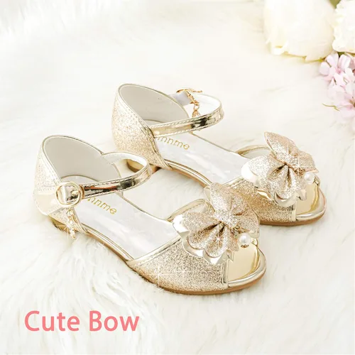 Vista 3 de Osinnme - Sandalias de boda para niña pequeña y grande