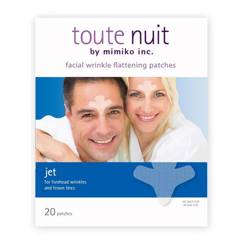 Vista 2 de Toute Nuit - Parches antiarrugas – Jet – Cinta facial para frente y líneas grandes fruncidas – Parches hipoalergénicos antiarrugas – 20
