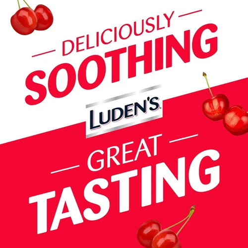 Vista 2 de Luden's Wild Cherry - Gotas para la garganta para la tos Pastilla de pectina/Demulcent oral 30 unidades por paquete Paquete de 3