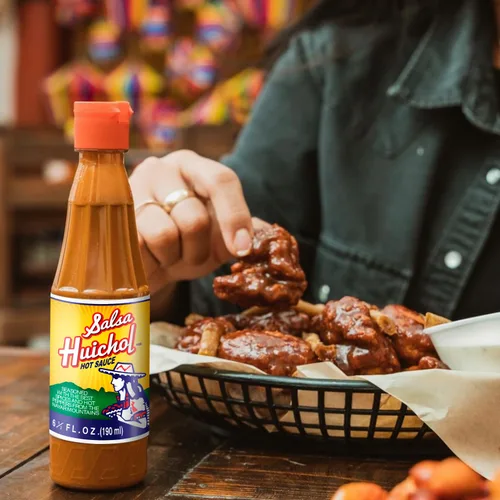 Vista 7 de Salsa Huichol Mezcla de 3 unidades – (1 original, 1 Negra, 1 Habanera) – Auténtico sabor picante – 0 calorías, sin azúcar ni grasa – Ideal