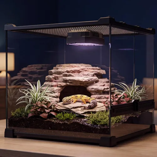 Vista 2 de Luz de reptil LED UVB regulable con temporizador automático, 4.3