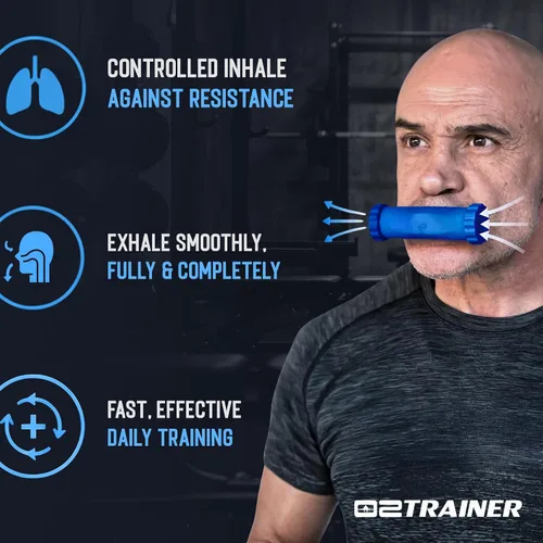 Vista 3 de O2Trainer Breathing Muscle Training Device Lung Power & Endurance Tool for Athletes, Singers & High-Altitude Performance Diaphragmatic