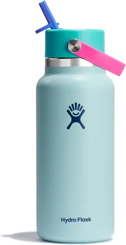 Vista 43 de Hydro Flask de boca ancha con tapa Flex de pajita de 24 onzas Agave