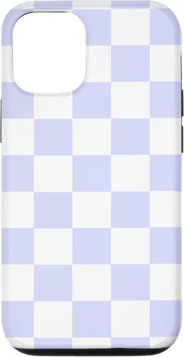Vista 26 de Funda blanca moderna con patrón de cuadros para iPhone 16 lavanda y morado