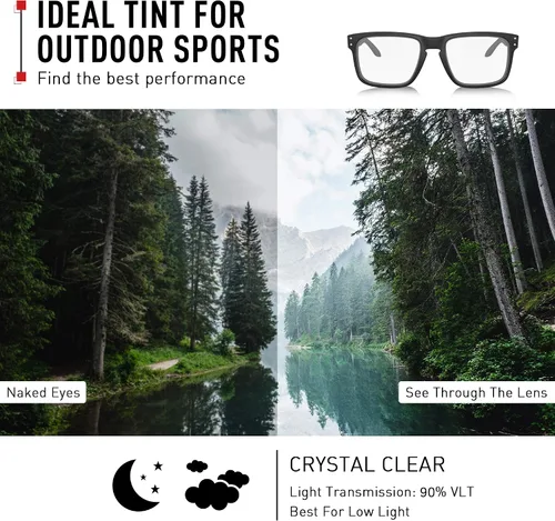 Vista 6 de ThunderClap Polycarbonate Lenses Replacement for Oakley Holbrook Sunglasses OO9102 55mm