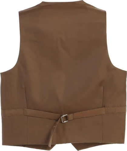 Vista 3 de Gioberti Conjunto de chaleco y pantalones a cuadros de tweed de 2 piezas para niños y niños