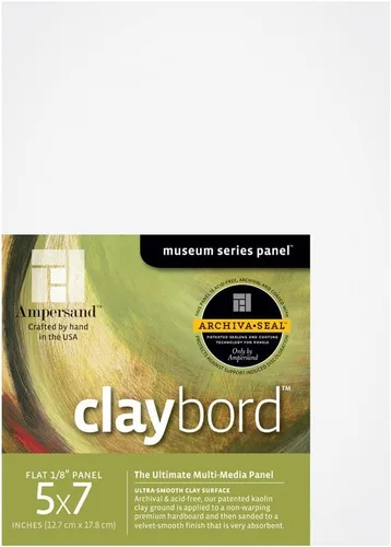 Vista 9 de Suministro de Arte Ampersand Panel de Pintura en Madera: Serie Museo Claybord, 5" x 5", Perfil Candeal de 1-1/2