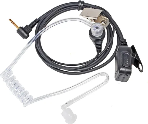 Vista 2 de Walkie Talkie Auricular para Motorola Talkabout Radio T800 T600 T460, Auriculares de radio bidireccionales con micrófono y tubo de bobina acústica