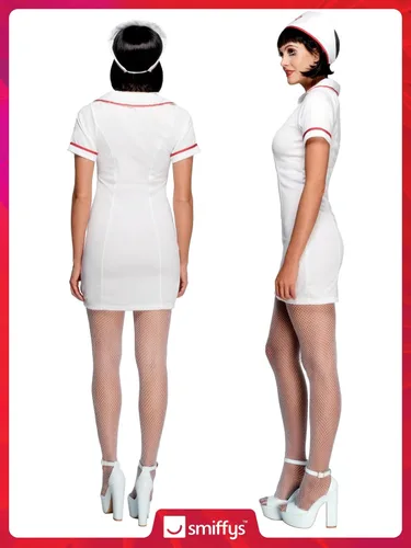 Vista 6 de Smiffys Disfraz de enfermera Fever No Nonsense para mujer