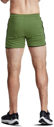 Vista 3 de EVERWORTH Pantalones cortos de entrenamiento 2 en 1 para hombre de 5 pulgadas, de secado rápido, para gimnasio, culturismo, pantalones cortos