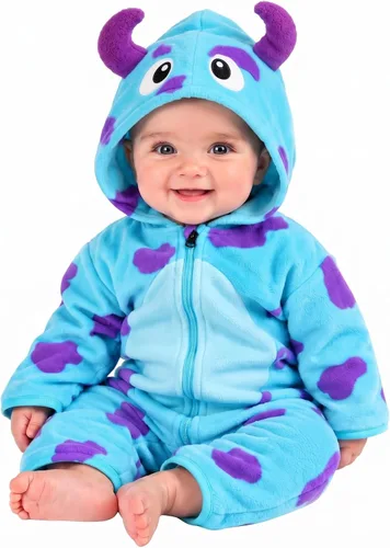 Vista 26 de Cuddle Club - Body de forro polar para bebé recién nacido hasta 5T – Pijamas de invierno chaqueta de abrigo abrigo para bebé Alien