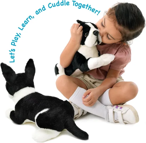 Vista 4 de TigerHart Baxter The Boston Terrier - Perro de peluche de 12 pulgadas