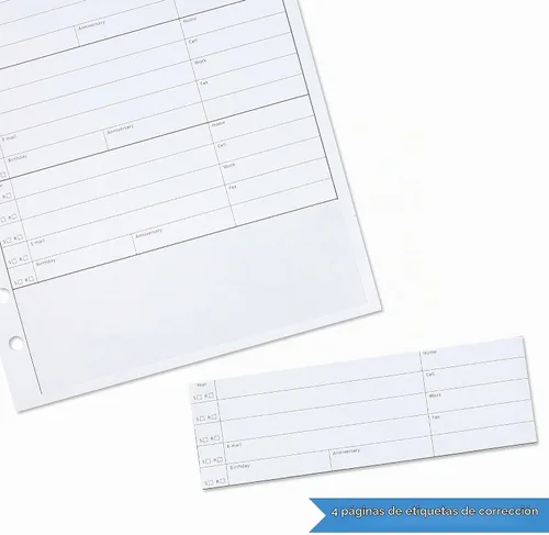 Vista 7 de Hallmark Páginas de recarga de libreta de direcciones, paquete de 44 (direcciones, citas)