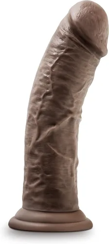 Vista 5 de Blush Dr. Skin - Juguetes sexuales para adultos – Dr. Shepherd Consolador de chocolate de silicona de 8 pulgadas – Polla gruesa curada con platino