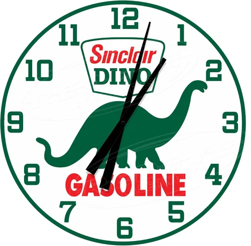Vista 4 de Sinclair Gasoline Dino - Reloj de pared redondo de 12