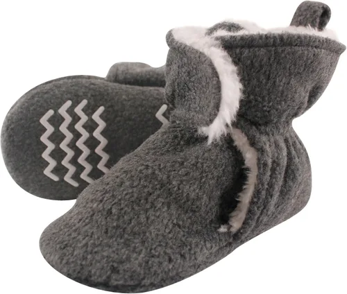 Vista 8 de Hudson Baby Botines unisex de forro polar y sherpa sintético para bebé Oso